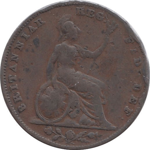 1847 FARTHING ( FINE ) - Farthing - Cambridgeshire Coins