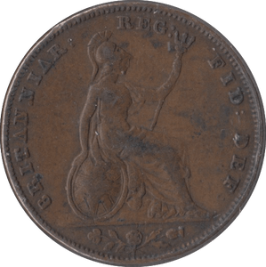 1847 FARTHING ( FINE ) - Farthing - Cambridgeshire Coins