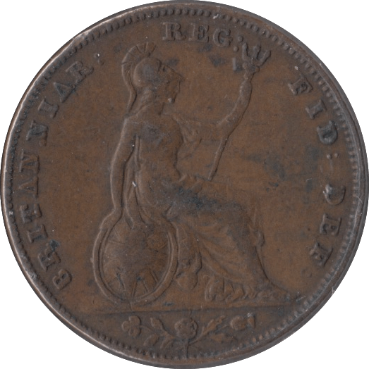 1847 FARTHING ( FINE ) - Farthing - Cambridgeshire Coins