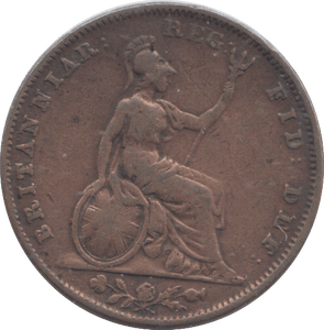 1847 FARTHING ( FINE ) - FARTHING - Cambridgeshire Coins