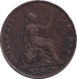 1847 FARTHING ( FINE ) - FARTHING - Cambridgeshire Coins