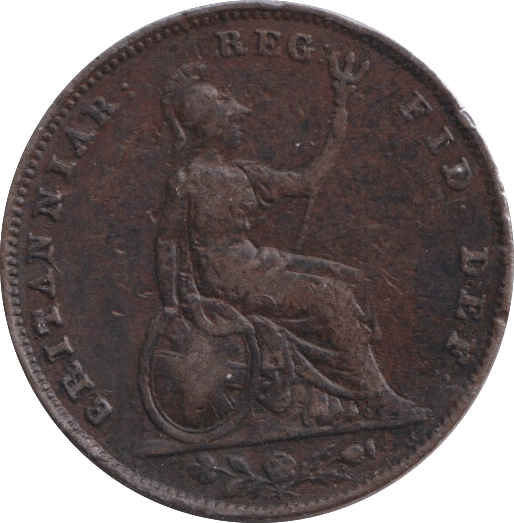 1847 FARTHING ( FINE ) - FARTHING - Cambridgeshire Coins