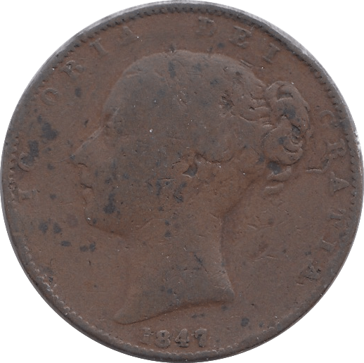 1847 FARTHING ( FINE ) - Farthing - Cambridgeshire Coins