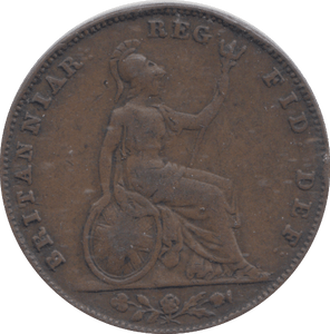 1847 FARTHING ( FINE ) - FARTHING - Cambridgeshire Coins