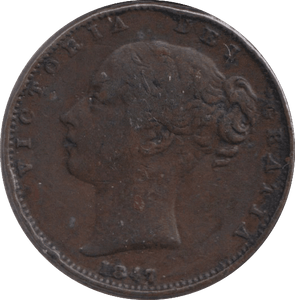 1847 FARTHING ( GF ) - FARTHING - Cambridgeshire Coins