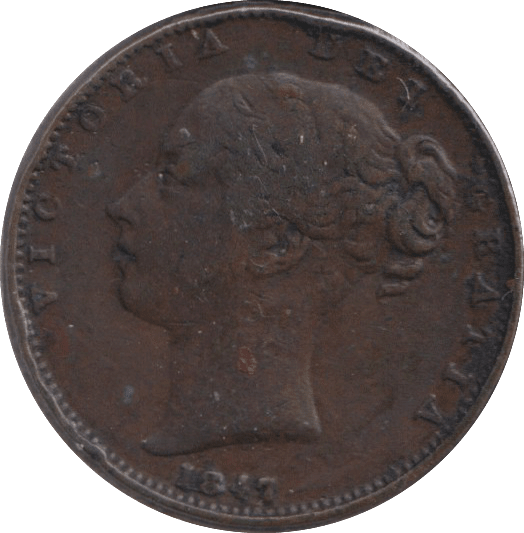 1847 FARTHING ( GF ) - FARTHING - Cambridgeshire Coins