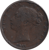 1847 FARTHING ( GF ) - FARTHING - Cambridgeshire Coins