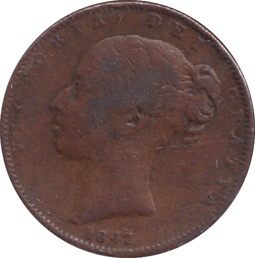 1847 FARTHING ( GF ) - FARTHING - Cambridgeshire Coins