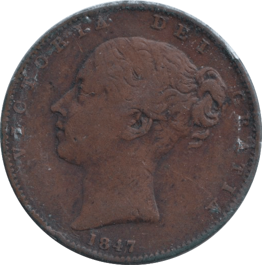 1847 FARTHING ( GF ) - FARTHING - Cambridgeshire Coins