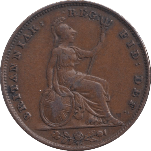1847 FARTHING ( GVF ) - FARTHING - Cambridgeshire Coins