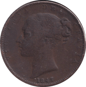 1847 FARTHING ( NF ) - FARTHING - Cambridgeshire Coins
