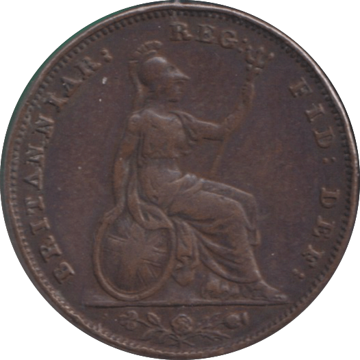 1847 FARTHING ( VF ) - FARTHING - Cambridgeshire Coins
