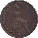 1847 FARTHING ( VF ) - FARTHING - Cambridgeshire Coins