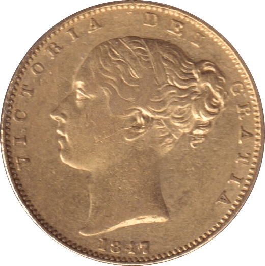 1847 GOLD SOVEREIGN ( GVF ) 1 - SOVEREIGN - Cambridgeshire Coins