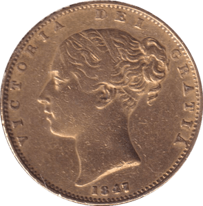 1847 GOLD SOVEREIGN ( GVF ) - SOVEREIGN - Cambridgeshire Coins
