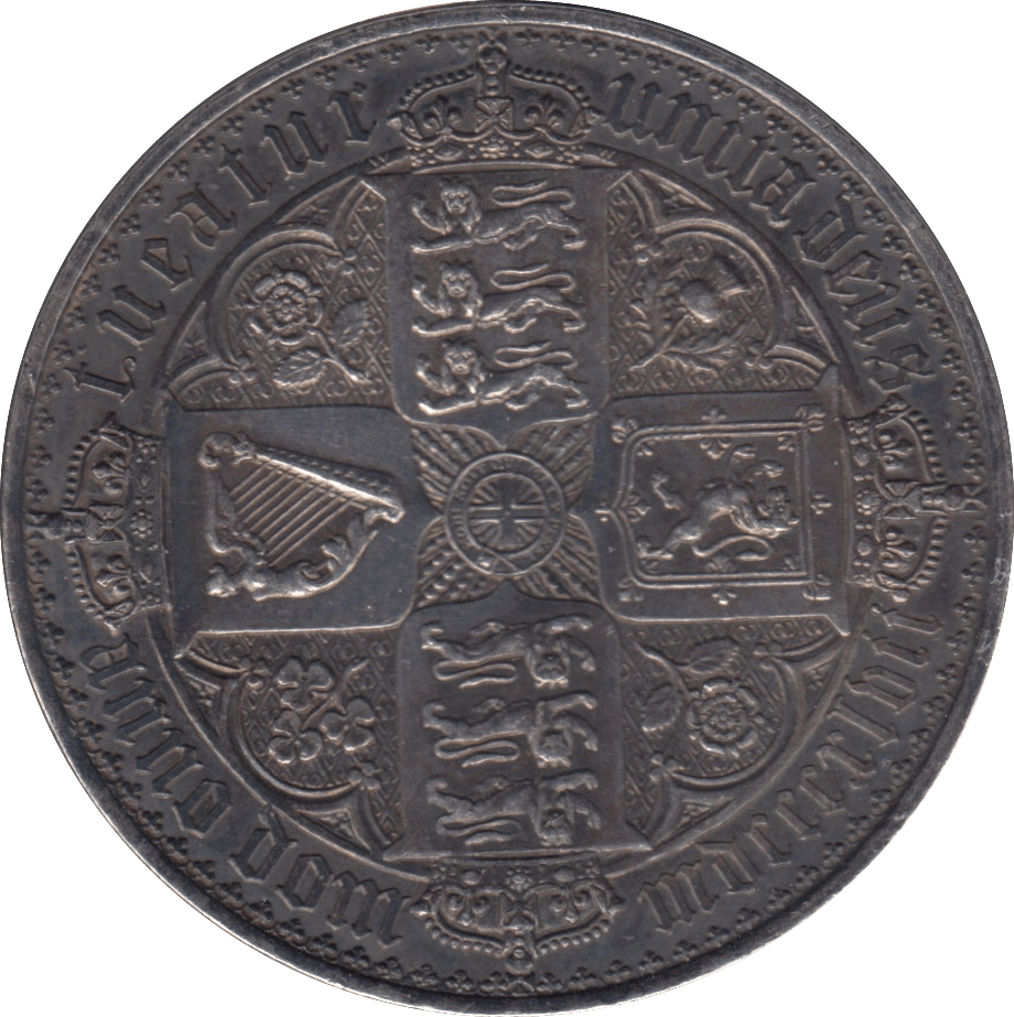 1847 GOTHIC CROWN ( EF ) - CROWN - Cambridgeshire Coins