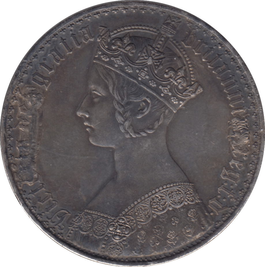 1847 GOTHIC CROWN ( EF ) - CROWN - Cambridgeshire Coins