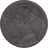 1847 GOTHIC CROWN ( EF ) - CROWN - Cambridgeshire Coins