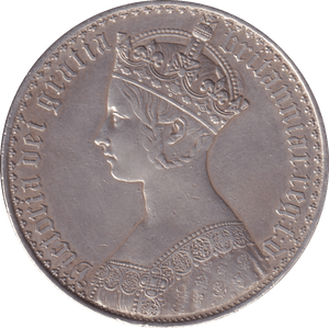 1847 GOTHIC CROWN ( GVF ) - CROWN - Cambridgeshire Coins