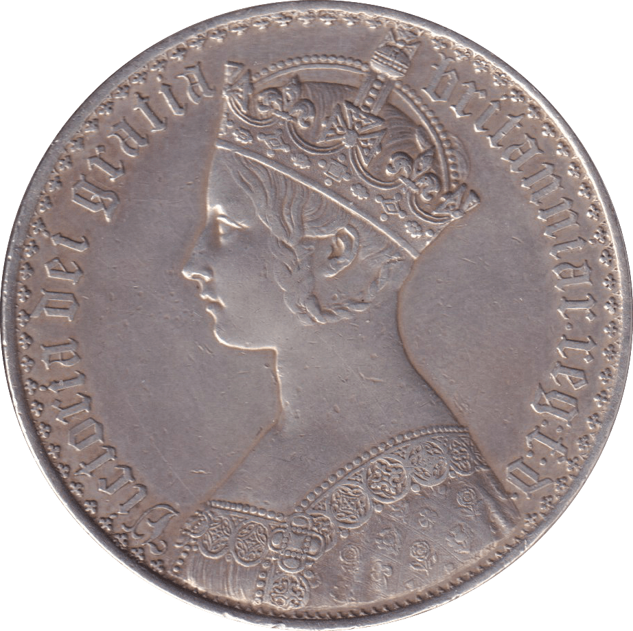 1847 GOTHIC CROWN ( GVF ) - CROWN - Cambridgeshire Coins