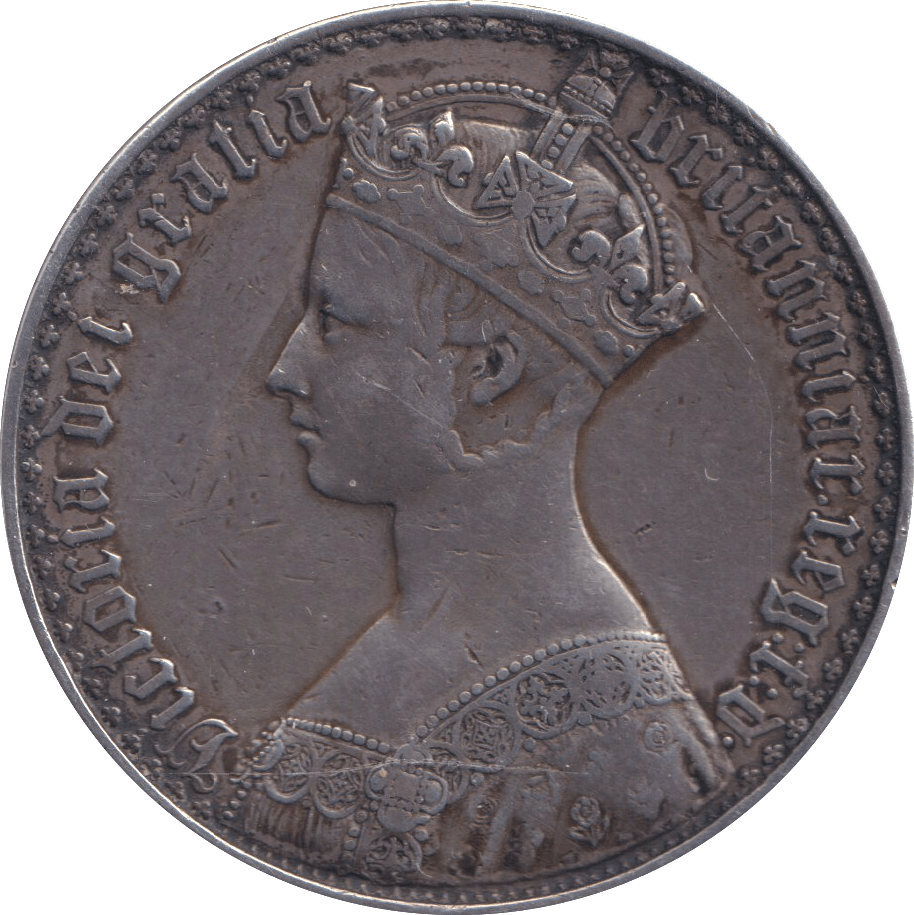 1847 GOTHIC CROWN ( VF ) - CROWN - Cambridgeshire Coins
