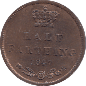 1847 HALF FARTHING ( UNC ) - HALF FARTHING - Cambridgeshire Coins