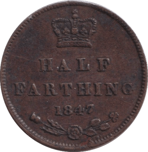 1847 HALF FARTHING ( VF ) - HALF FARTHING - Cambridgeshire Coins