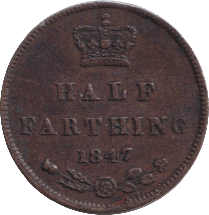 1847 HALF FARTHING ( VF ) - HALF FARTHING - Cambridgeshire Coins