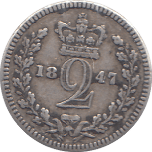 1847 MAUNDY TWOPENCE ( GF ) - MAUNDY TWOPENCE - Cambridgeshire Coins