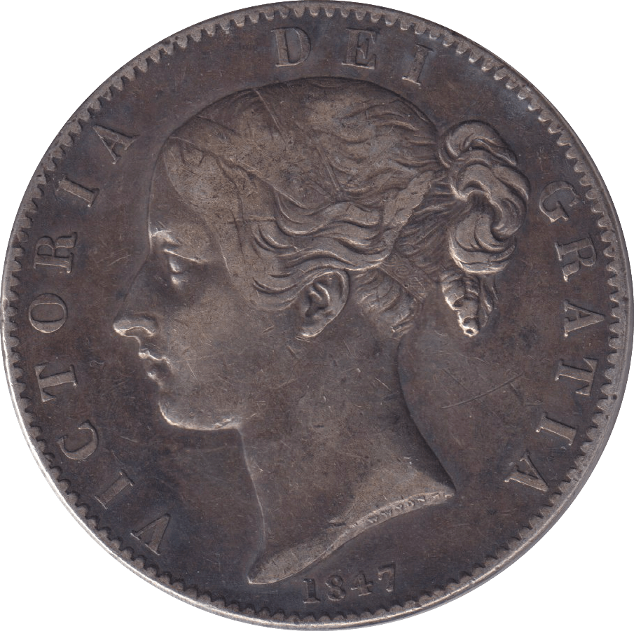 1847 XI CROWN ( VF ) - CROWN - Cambridgeshire Coins