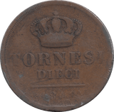 1848 10 TORNESI ITALY - WORLD COINS - Cambridgeshire Coins