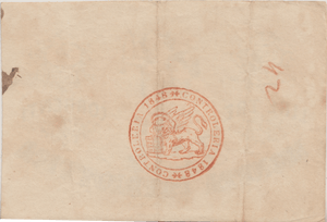 1848 BANK OF ITALY THREE LIRE BANKNOTE REF 711 - World Banknotes - Cambridgeshire Coins