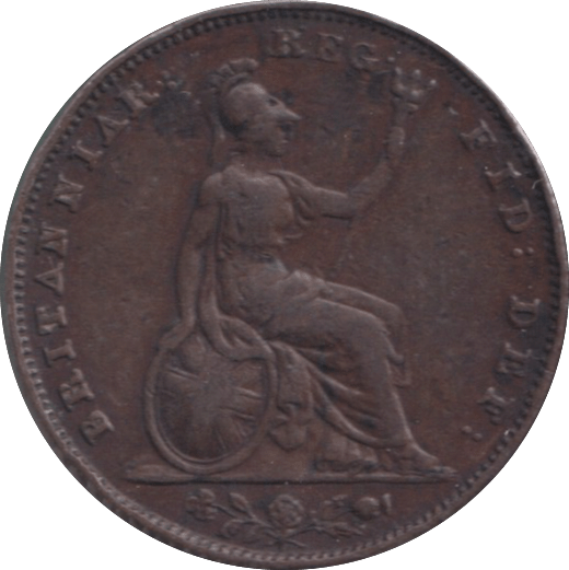 1848 FARTHING ( F ) - FARTHING - Cambridgeshire Coins