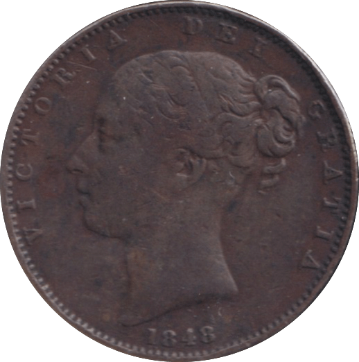 1848 FARTHING ( F ) - FARTHING - Cambridgeshire Coins