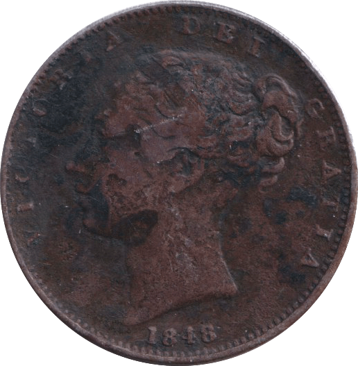 1848 FARTHING ( GF ) - FARTHING - Cambridgeshire Coins