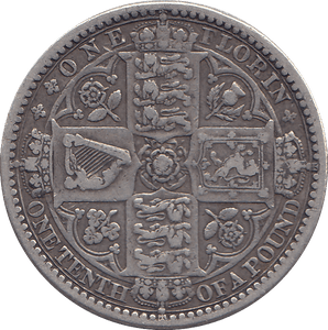 1848 FLORIN ( VF ) - FLORIN - Cambridgeshire Coins
