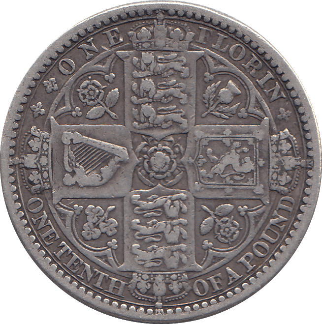 1848 FLORIN ( VF ) - FLORIN - Cambridgeshire Coins