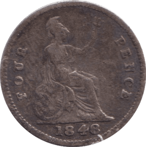 1848 FOURPENCE ( FAIR ) - FOURPENCE - Cambridgeshire Coins