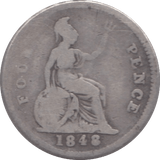 1848 FOURPENCE ( FAIR ) - Fourpence - Cambridgeshire Coins