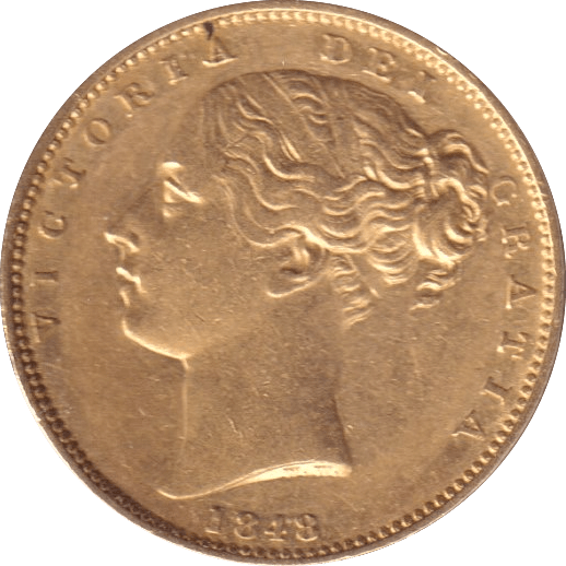 1848 GOLD SOVEREIGN ( AUNC ) - SOVEREIGN - Cambridgeshire Coins