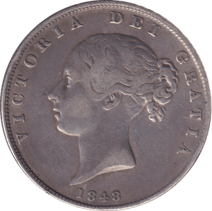 1848 HALFCROWN ( VF ) - HALFCROWN - Cambridgeshire Coins