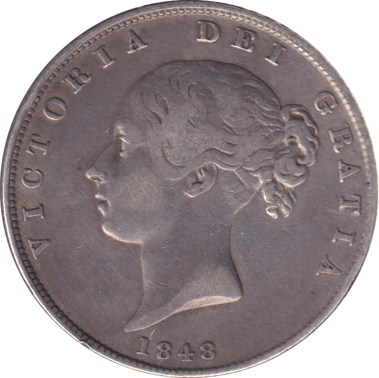 1848 HALFCROWN ( VF ) - HALFCROWN - Cambridgeshire Coins