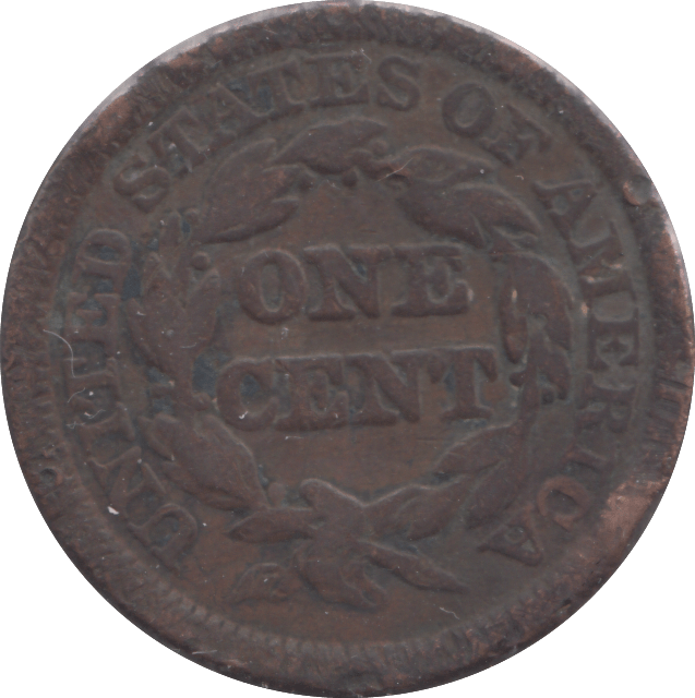 1848 LARGE CENT USA - WORLD COINS - Cambridgeshire Coins