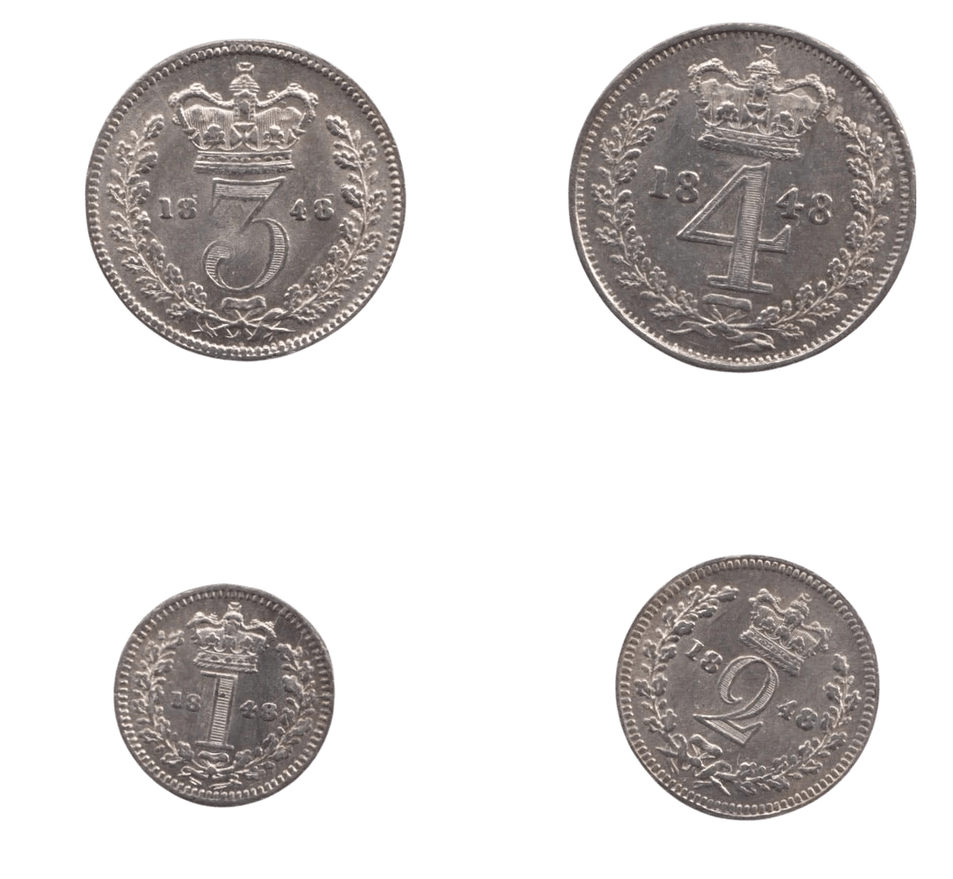 1848 MAUNDY SET VICTORIA - Maundy Set - Cambridgeshire Coins