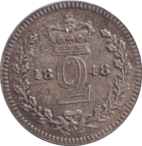 1848 MAUNDY TWOPENCE ( EF ) - MAUNDY TWOPENCE - Cambridgeshire Coins