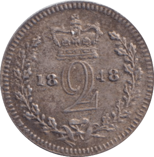 1848 MAUNDY TWOPENCE ( EF ) - MAUNDY TWOPENCE - Cambridgeshire Coins
