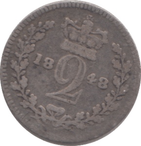 1848 MAUNDY TWOPENCE ( FINE ) - MAUNDY TWOPENCE - Cambridgeshire Coins