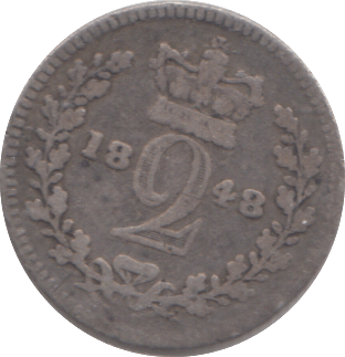 1848 MAUNDY TWOPENCE ( FINE ) - MAUNDY TWOPENCE - Cambridgeshire Coins