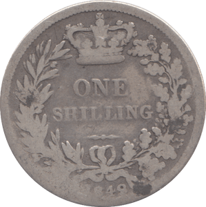 1848 ONE SHILLING ( FINE ) - SHILLING - Cambridgeshire Coins