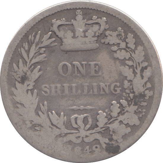 1848 ONE SHILLING ( FINE ) - SHILLING - Cambridgeshire Coins